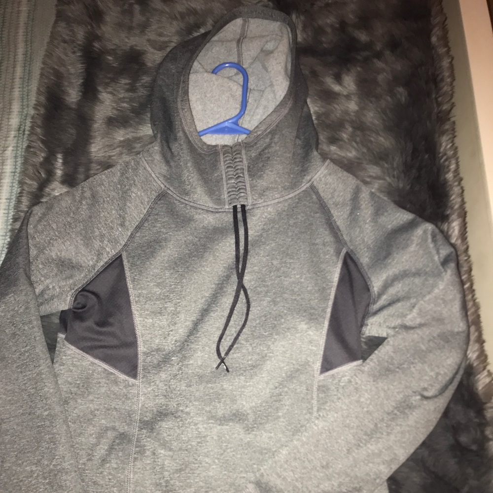 Cow neck sweatshirt.